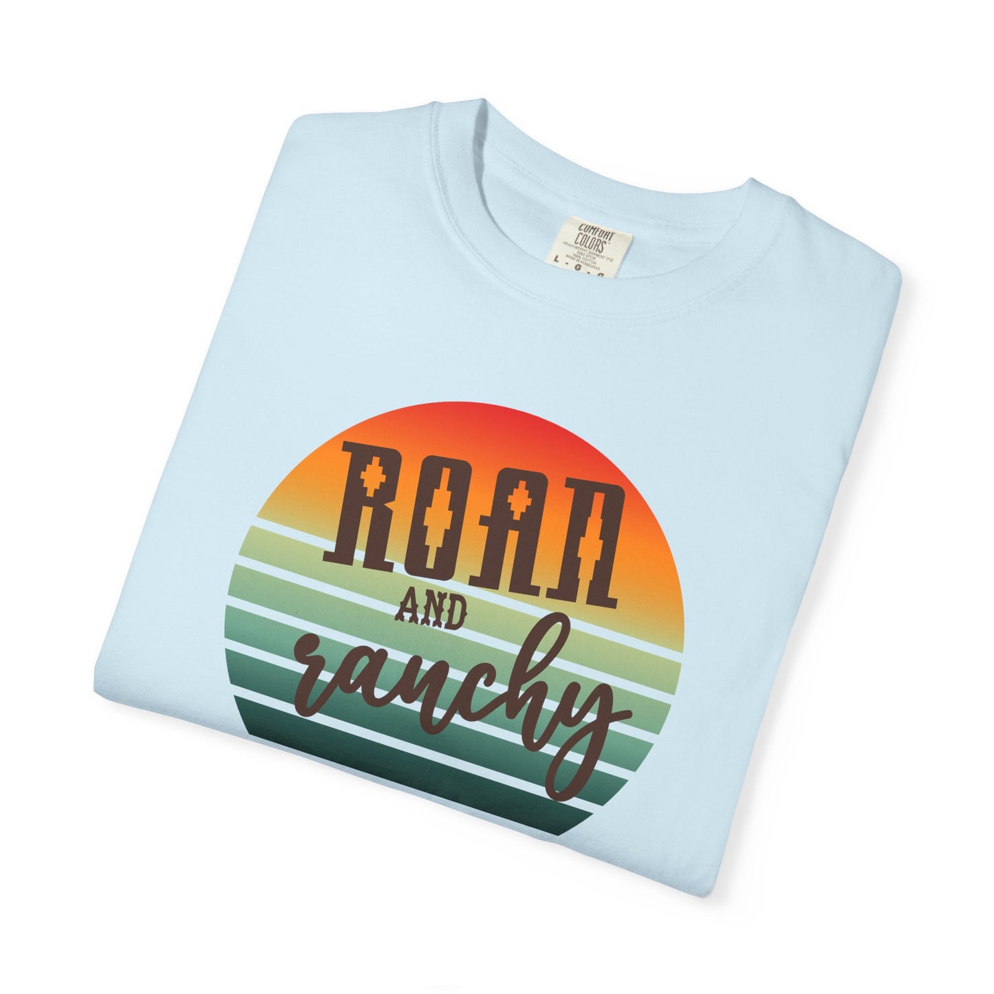 Raon and Ranchy Retro Vibes  Garment-Dyed T-Shirt, Western Style Graphic Tee, Summer Top, Rodeos, Aztec, Popular Tshirt