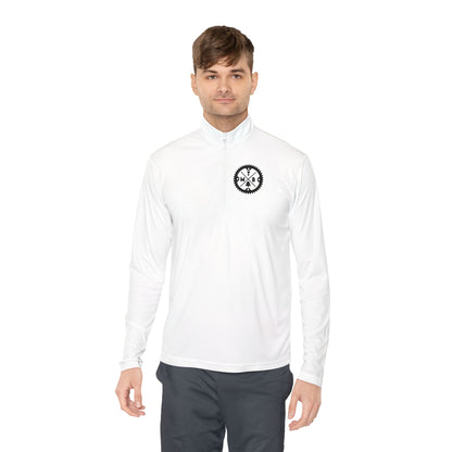 Mountain Biking Unisex Quarter-Zip Pullover - MTB Adventure Gear with Unique Graphic Design, Trails, Streets, Cycling, Biking