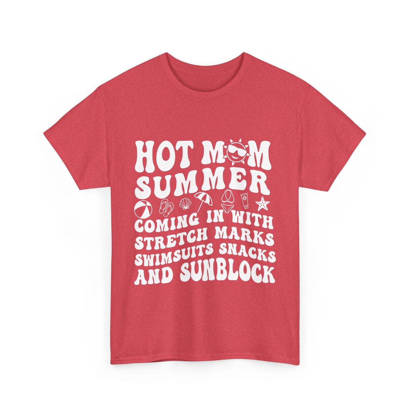Hot Momma Casual Tee, Fun Graphic Shirt, Perfect Gift for Friends, Family Gatherings, Everyday Wear, Summer Vibes