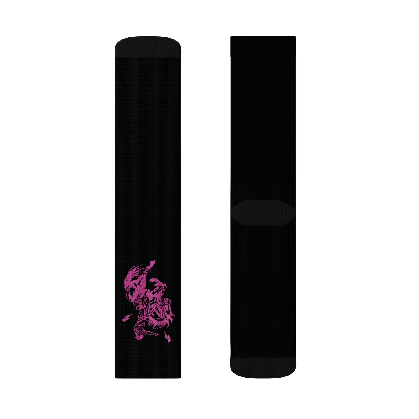 Trendy Hot Pink Bronc Bucking Performance Boot Socks Sublimation Socks