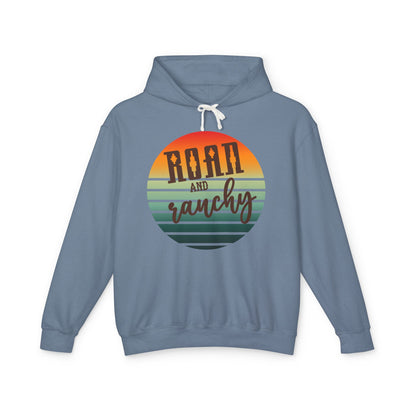 The Best Pullover Ever ~~Western Roan and Ranchy  Lightweight Hooded Sweatshirt, Great for Rodeos, Cool Nights, Bonfires, Lake, Beach, River