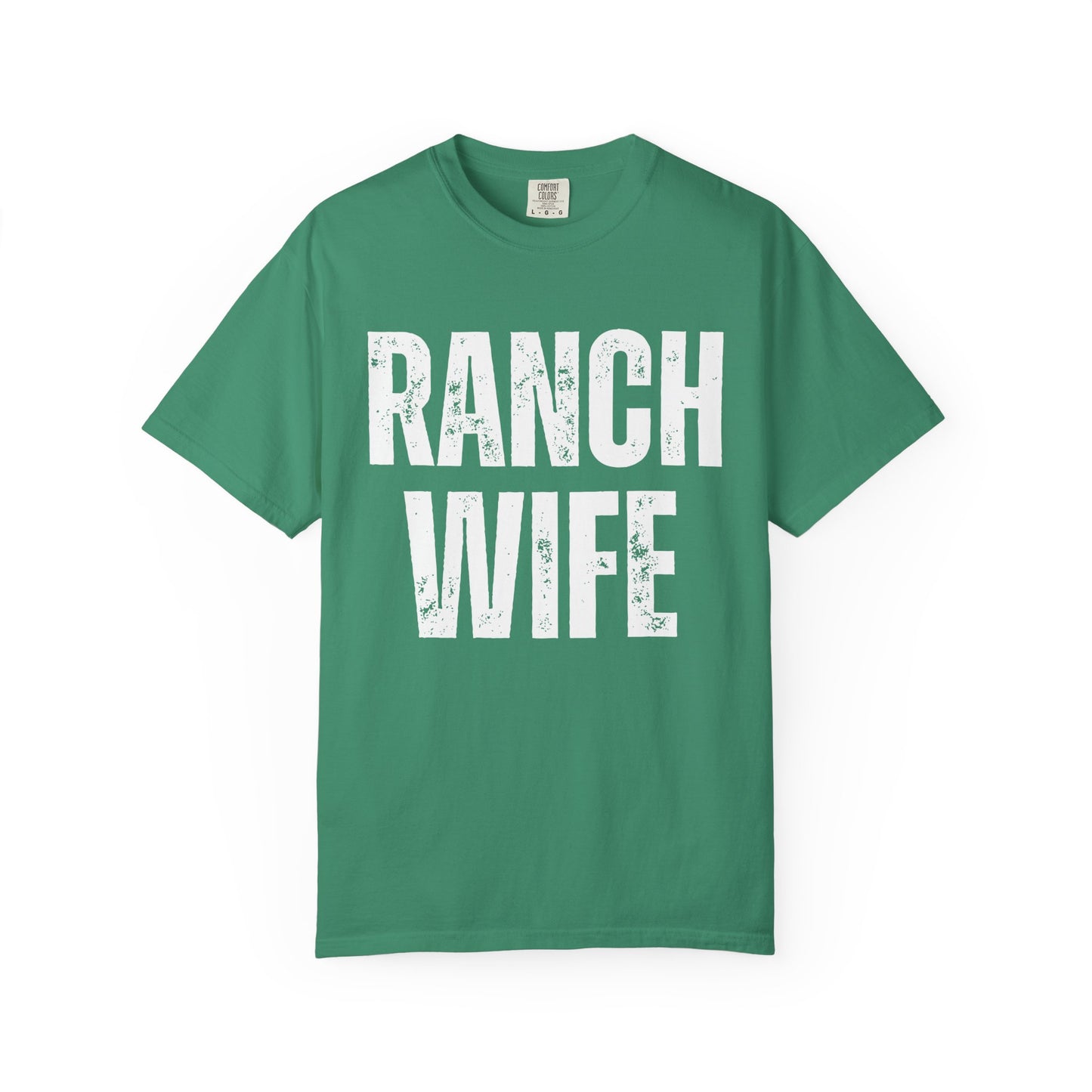 Distressed Retro Chic Ranch Wife T-Shirt, Western Tee for Farm Girls,  Ranch Life Style Shirt, Perfect for Rodeos Casual