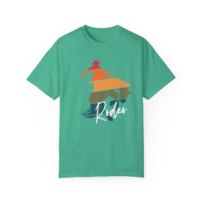 Never Stop Spurring! Rodeo Western Trendy Bronc Vibes Unisex Garment-Dyed T-Shirt -Concert, Dancing, Mothers Day,
