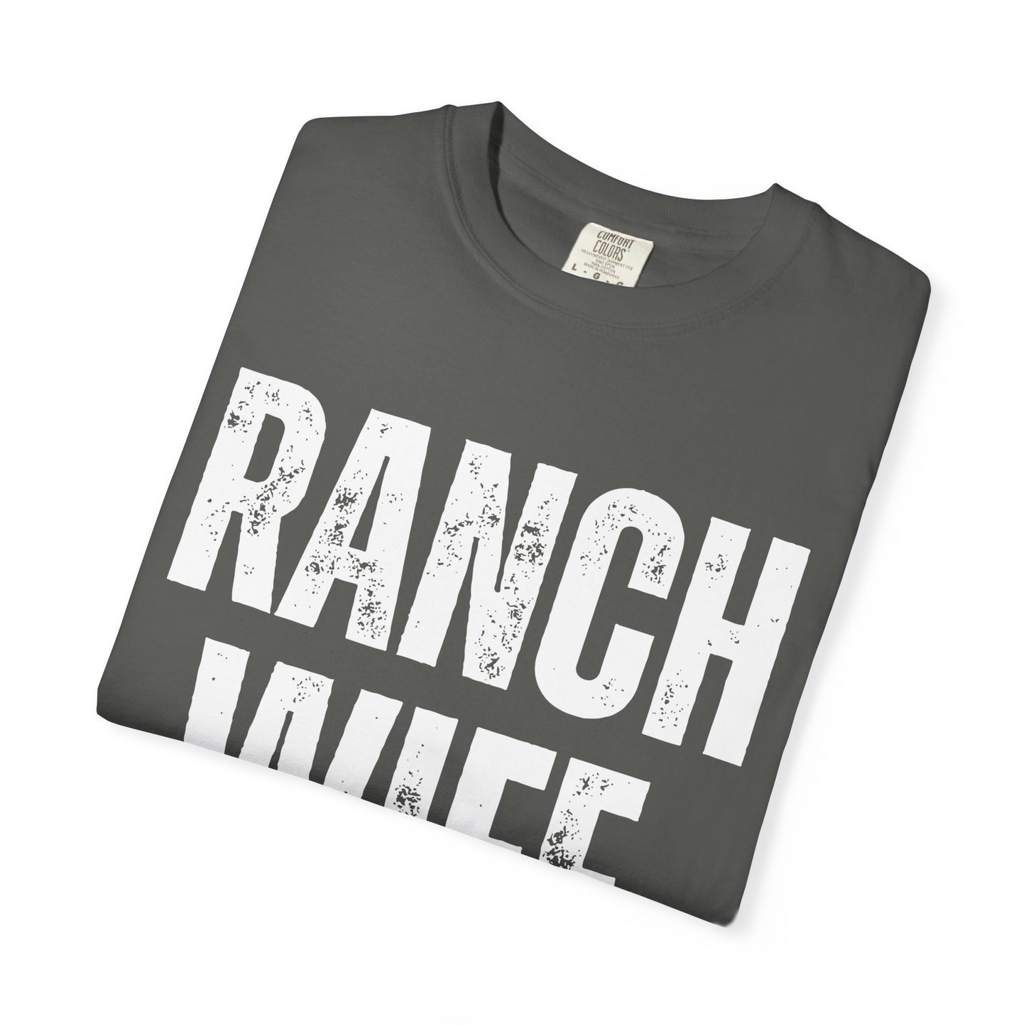 Distressed Retro Chic Ranch Wife T-Shirt, Western Tee for Farm Girls,  Ranch Life Style Shirt, Perfect for Rodeos Casual