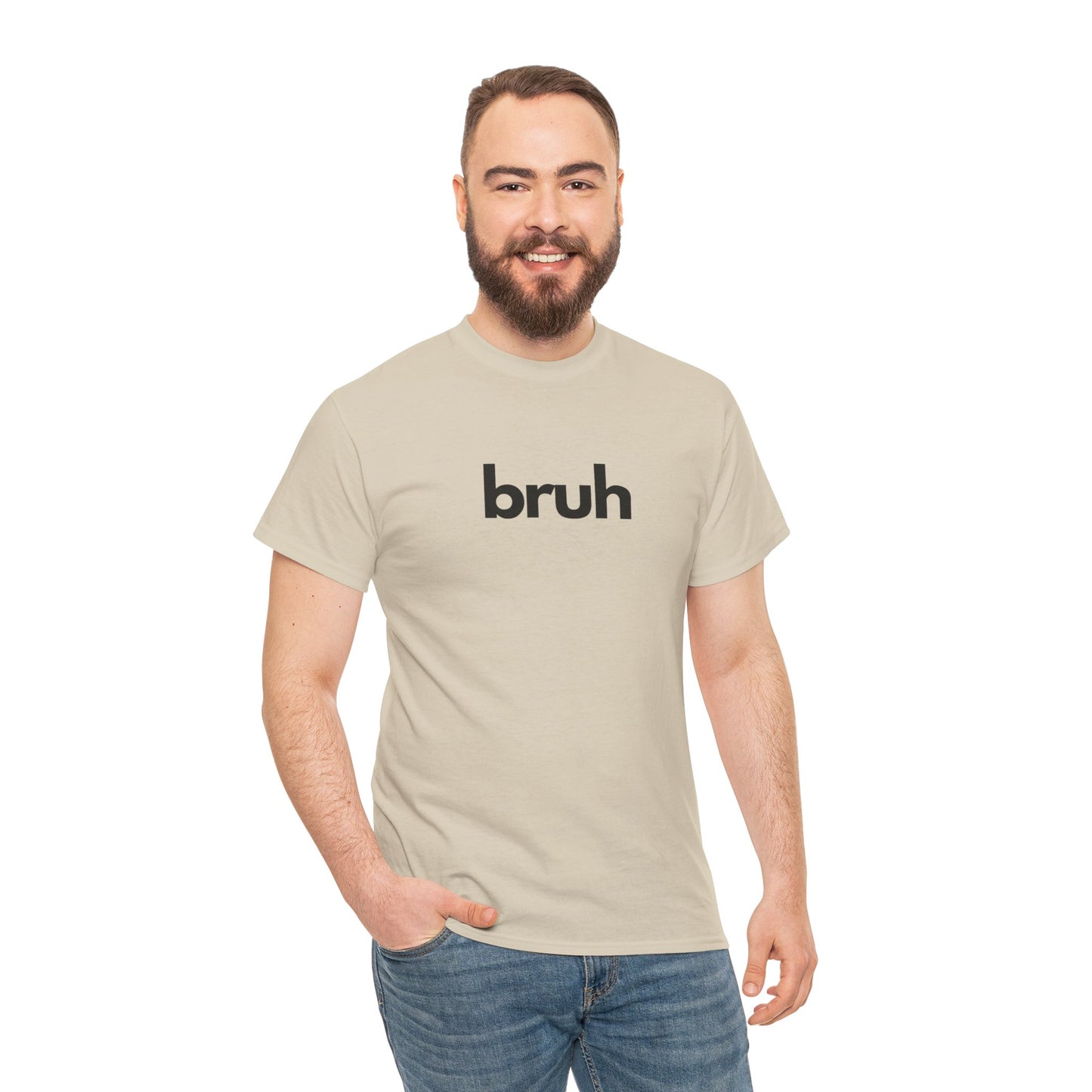 Yo Yo! BRUH.......Funny 'bruh' Unisex Heavy Cotton Tee - Casual Graphic Shirt for Everyday Wear Simple  9 Great Colors Mothers Fathers Day