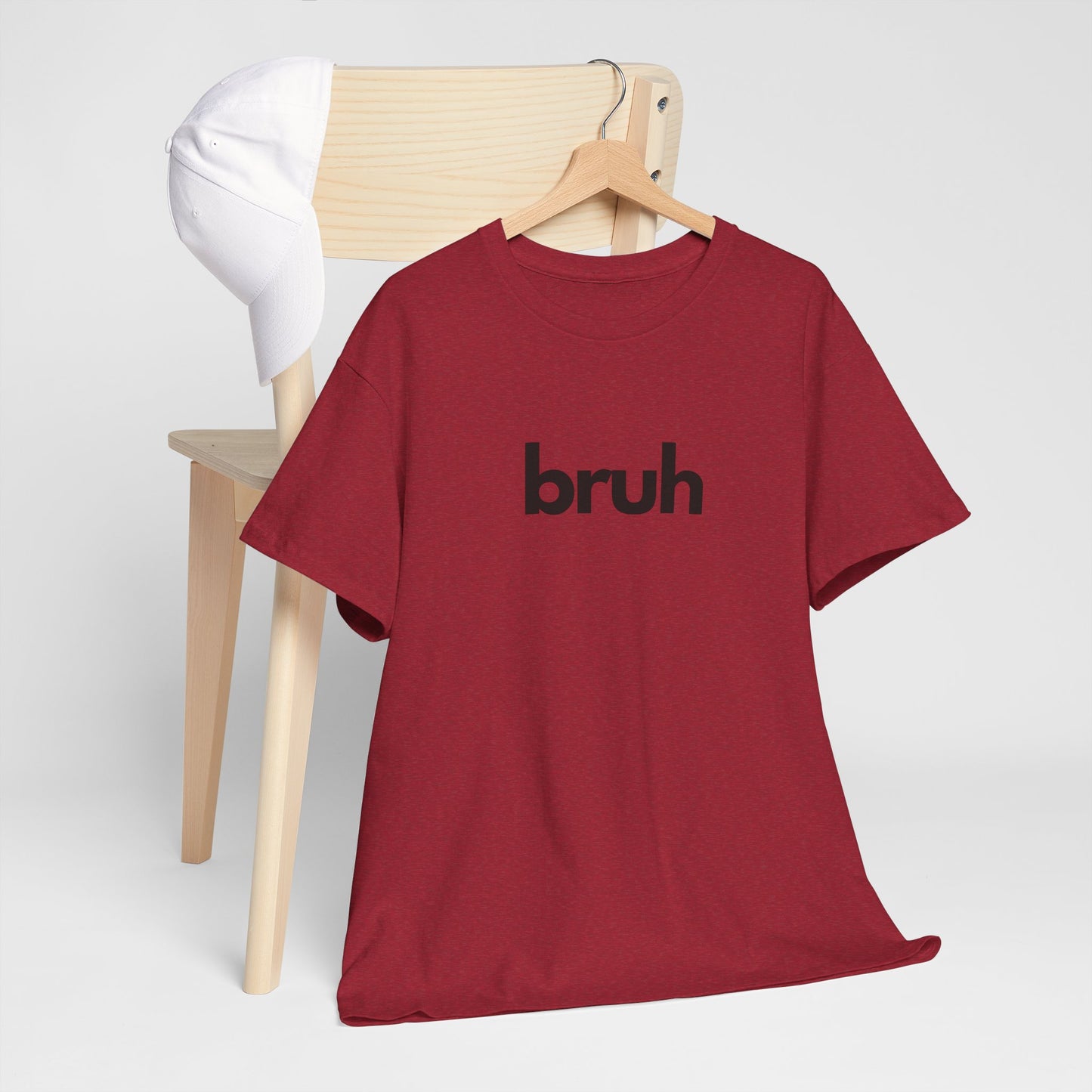 Yo Yo! BRUH.......Funny 'bruh' Unisex Heavy Cotton Tee - Casual Graphic Shirt for Everyday Wear Simple  9 Great Colors Mothers Fathers Day