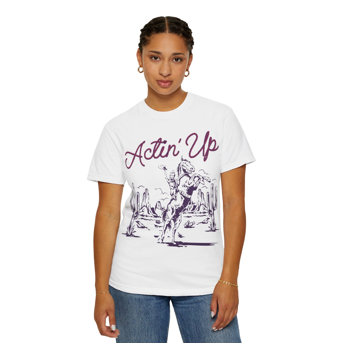 Spunky Acting Up Cowgirl T-shirt