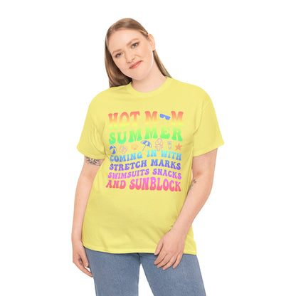 New HOT Summer Mom Tee, Hot Momma Summer Shirt,  Perfect Gift for Moms, Trendy Summer Top, Trendy Graphic Tee