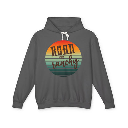 The Best Pullover Ever ~~Western Roan and Ranchy  Lightweight Hooded Sweatshirt, Great for Rodeos, Cool Nights, Bonfires, Lake, Beach, River