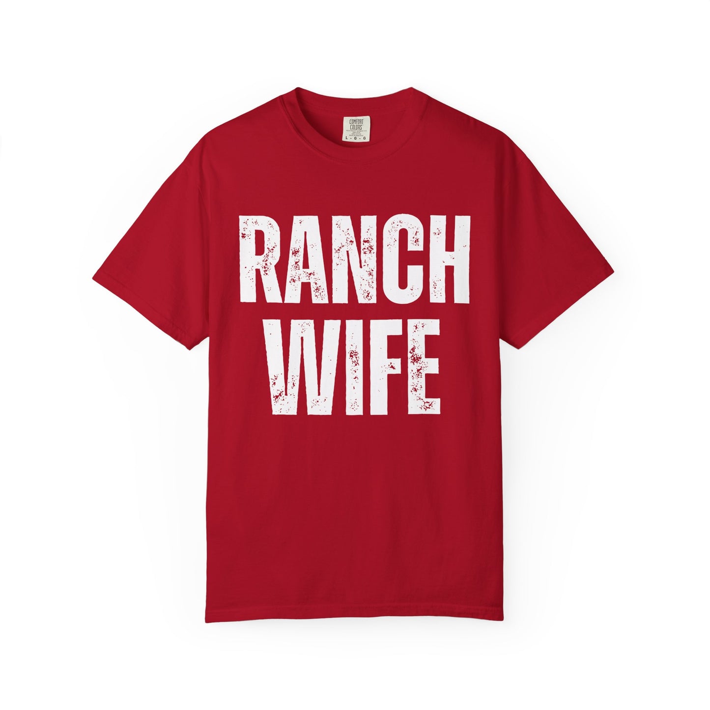 Distressed Retro Chic Ranch Wife T-Shirt, Western Tee for Farm Girls,  Ranch Life Style Shirt, Perfect for Rodeos Casual