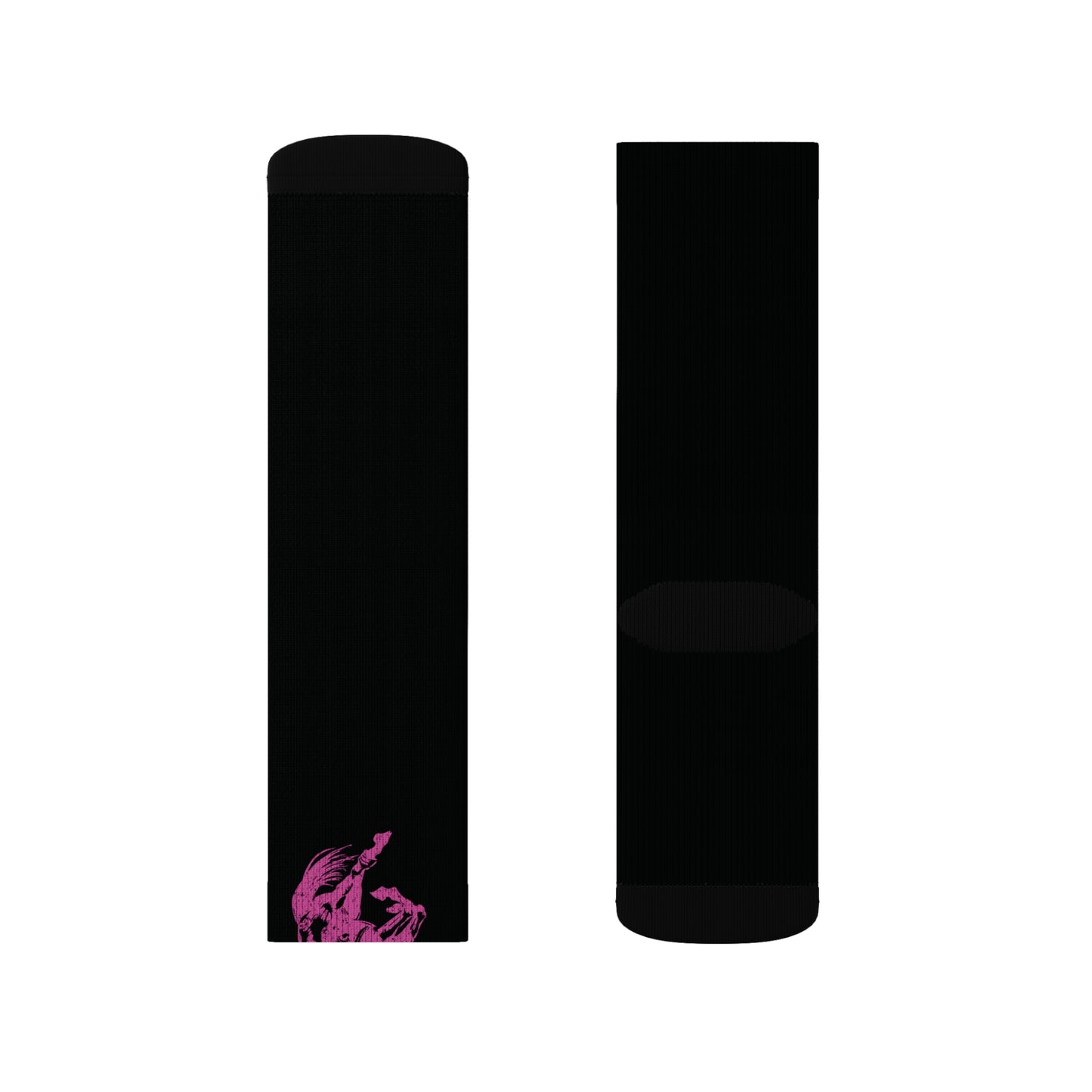 Trendy Hot Pink Bronc Bucking Performance Boot Socks Sublimation Socks