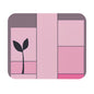 Pink Minimalist Plant Design Mouse Pad - Stylish Desk Accessory for Home and Office