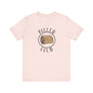 Hay Season Is Here.... Rolled Gold Tee - Fun  Jersey Tee for Farm Wives, Casual Wear, Tractors, Farm Mama, Cattle Feeding, Round Bales, Cattle, Cow