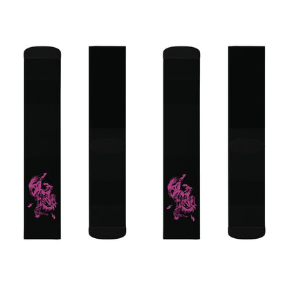 Trendy Hot Pink Bronc Bucking Performance Boot Socks Sublimation Socks