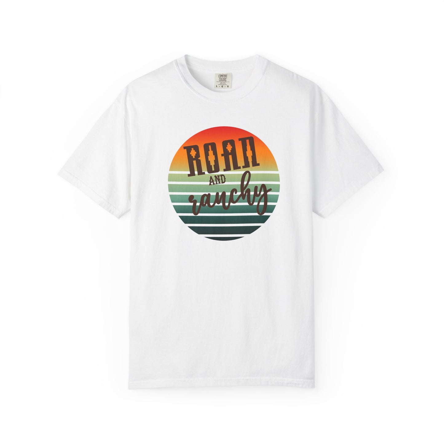 Raon and Ranchy Retro Vibes  Garment-Dyed T-Shirt, Western Style Graphic Tee, Summer Top, Rodeos, Aztec, Popular Tshirt