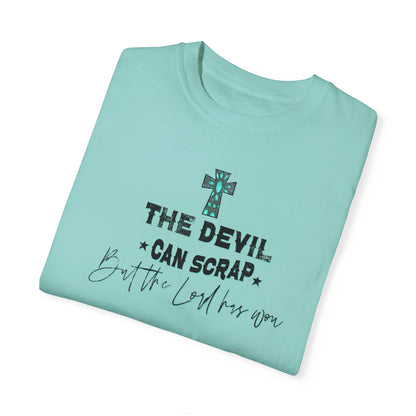 Turquoise Cross Unisex T-shirt - The Lord has Won