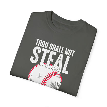 Baseball / Softball Christian Unisex T-shirt - Thou Shall Not Steal Design