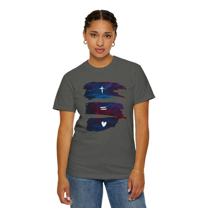 Faith Equals Love Unisex T-shirt - Church Camp Vacation Bible School Shirt