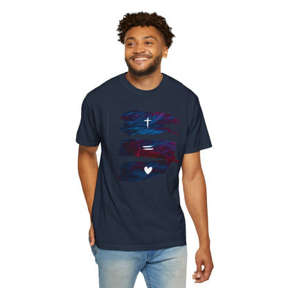 Faith Equals Love Unisex T-shirt - Church Camp Vacation Bible School Shirt
