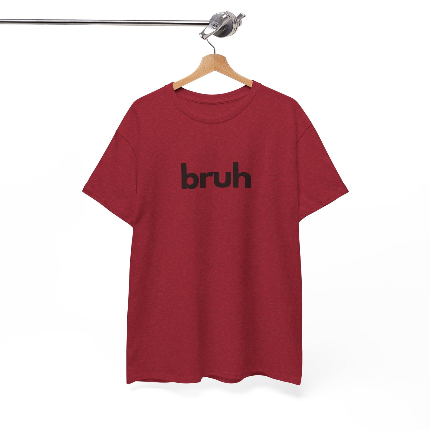 Yo Yo! BRUH.......Funny 'bruh' Unisex Heavy Cotton Tee - Casual Graphic Shirt for Everyday Wear Simple  9 Great Colors Mothers Fathers Day