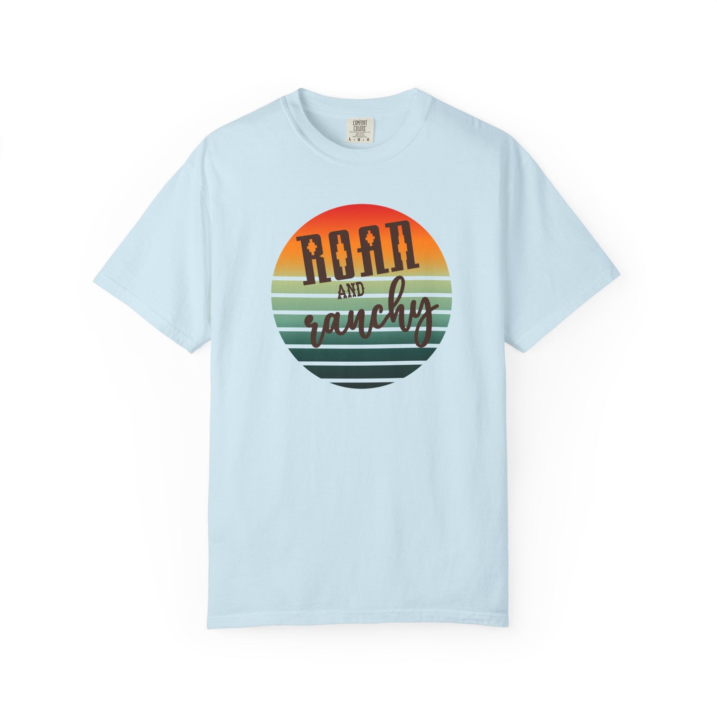 Raon and Ranchy Retro Vibes  Garment-Dyed T-Shirt, Western Style Graphic Tee, Summer Top, Rodeos, Aztec, Popular Tshirt
