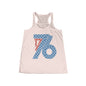 1776 Patriotic Women's Flowy Racerback Tank, Fourth of July Racerback Tank, Flowy Top, Casual Wear, Independence Day Apparel 4th of July USA
