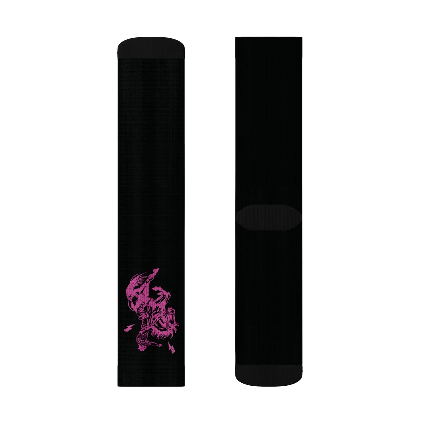 Trendy Hot Pink Bronc Bucking Performance Boot Socks Sublimation Socks