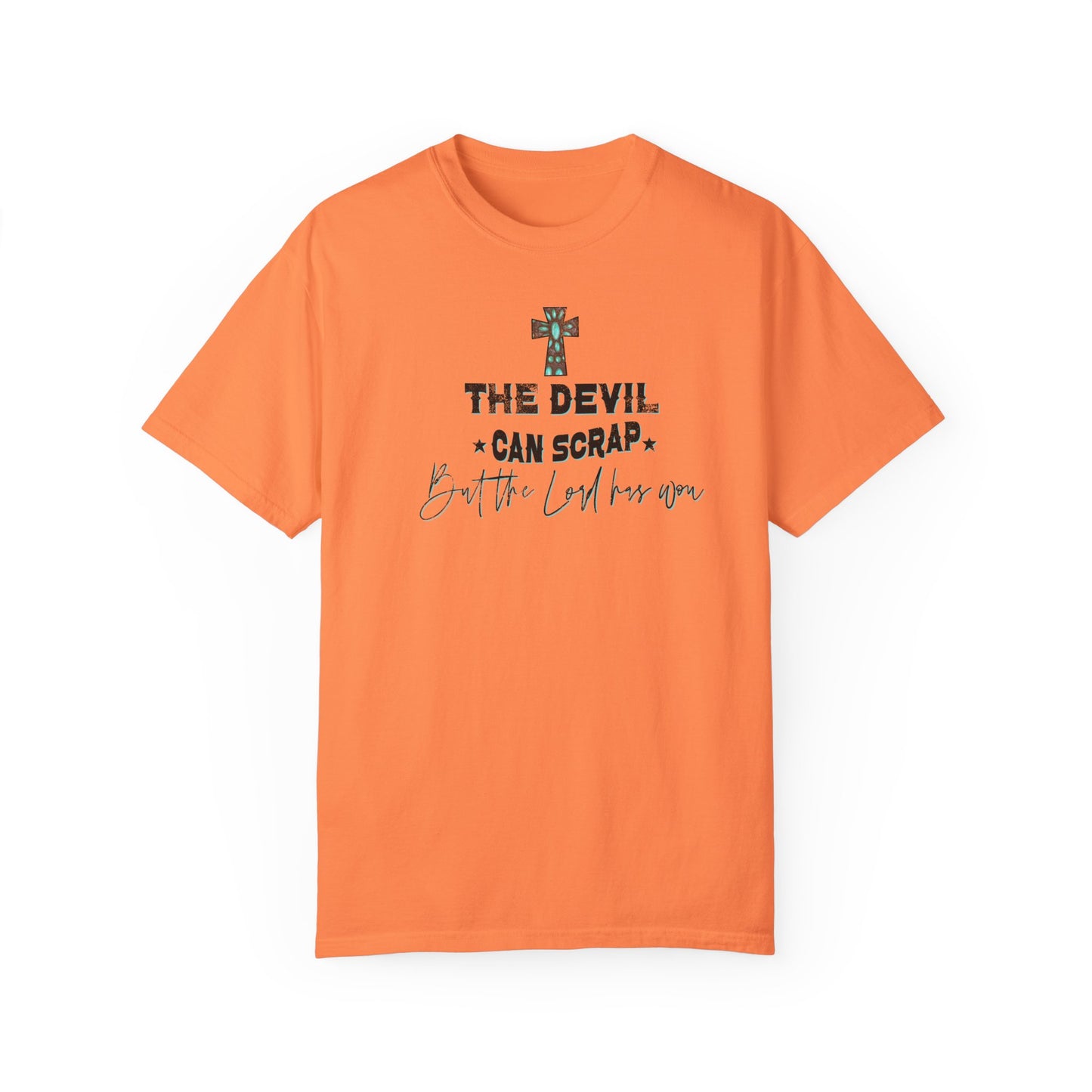 Turquoise Cross Unisex T-shirt - The Lord has Won