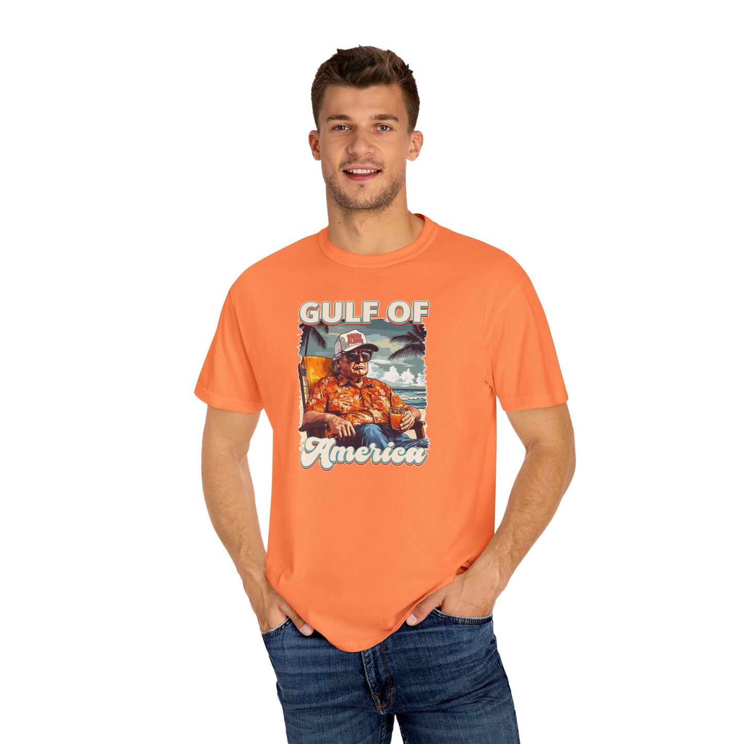 Donald Trump Vintage Gulf of America T-Shirt - Relaxed Fit Unisex Tee Gulf Of America Patriotic Tee, Gulf of America Shirt Est 2025