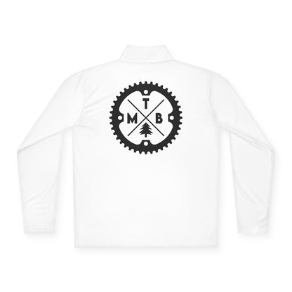 Mountain Biking Unisex Quarter-Zip Pullover - MTB Adventure Gear with Unique Graphic Design, Trails, Streets, Cycling, Biking