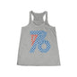 1776 Patriotic Women's Flowy Racerback Tank, Fourth of July Racerback Tank, Flowy Top, Casual Wear, Independence Day Apparel 4th of July USA