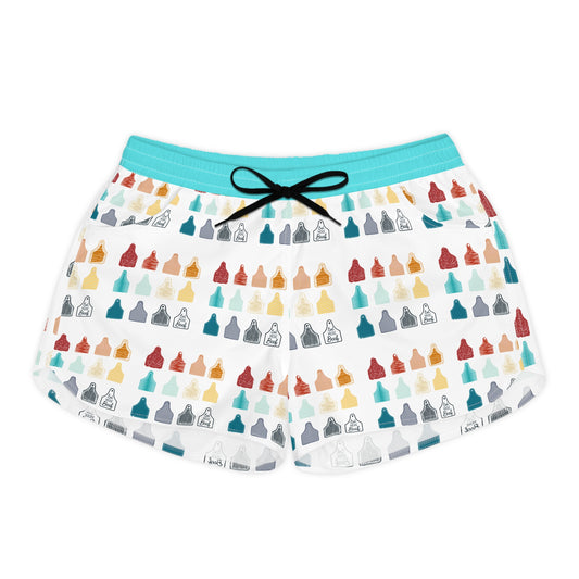 Cattle Tag Custom Colorful Women's Casual Shorts - AOP, Summer Shorts, Beachwear, Relaxed Fit Shorts, Lounge Shorts, Stylish Pajama Shorts Western Style