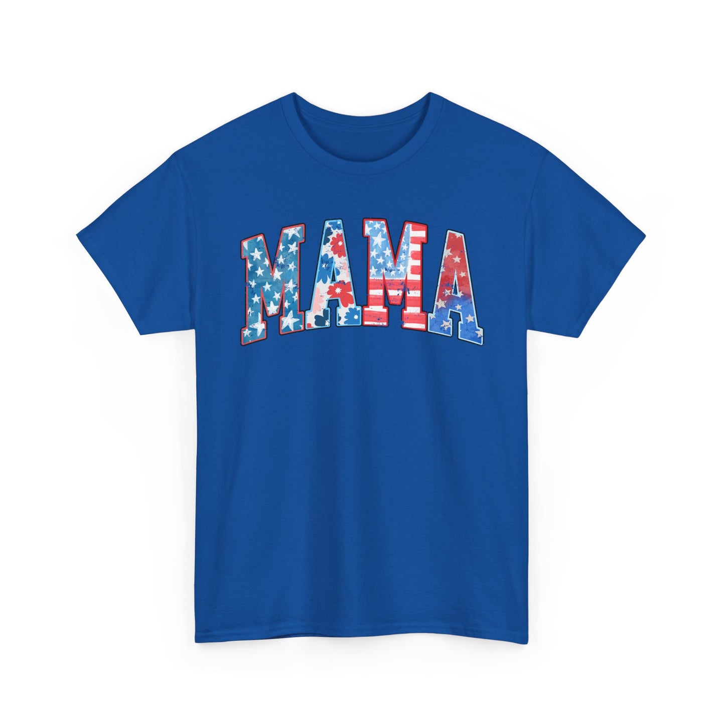 New Patriotic Mama Tee, 4th of July Cotton Shirt,  4th of July, Independence Day Outfit, Casual Summer Wear, Family Reunion