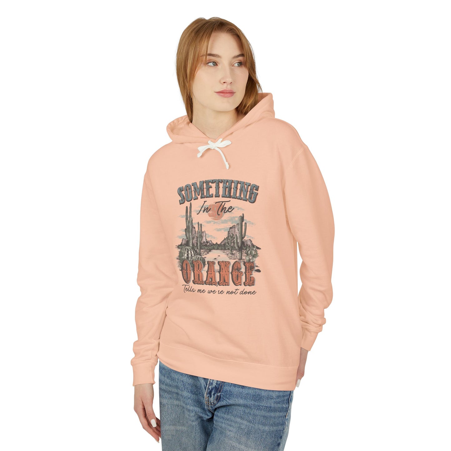 Zach Bryan - Lightweight Hooded Sweatshirt - 'Something in the Orange' Desert Vibes Trendy Vintage Feels