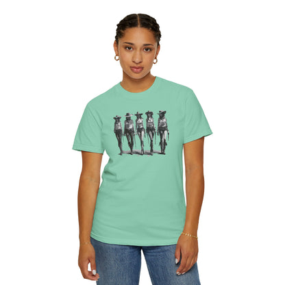 Bad Girls Vintage Cowgirl Graphic Unisex T-Shirt Top