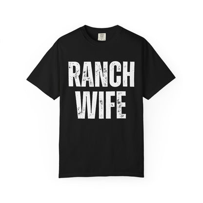 Distressed Retro Chic Ranch Wife T-Shirt, Western Tee for Farm Girls,  Ranch Life Style Shirt, Perfect for Rodeos Casual