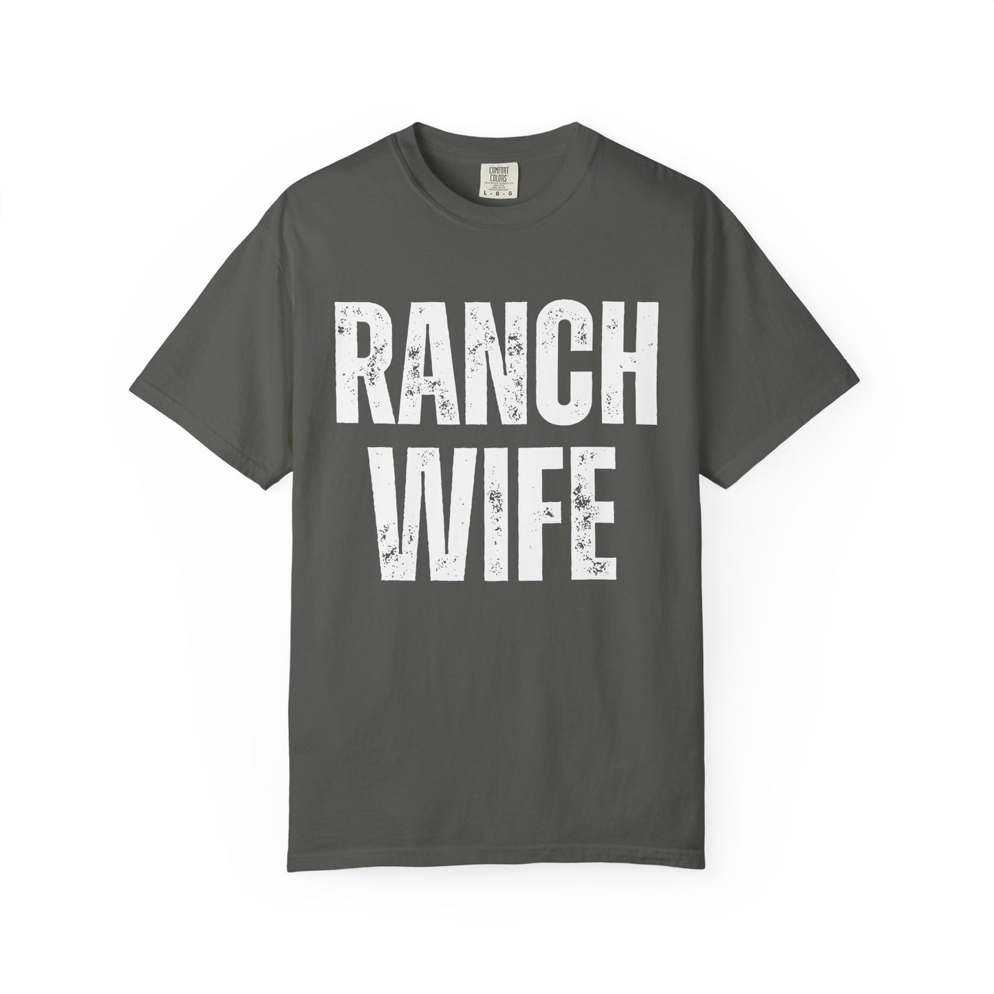 Distressed Retro Chic Ranch Wife T-Shirt, Western Tee for Farm Girls,  Ranch Life Style Shirt, Perfect for Rodeos Casual