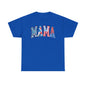 New Patriotic Mama Tee, 4th of July Cotton Shirt,  4th of July, Independence Day Outfit, Casual Summer Wear, Family Reunion