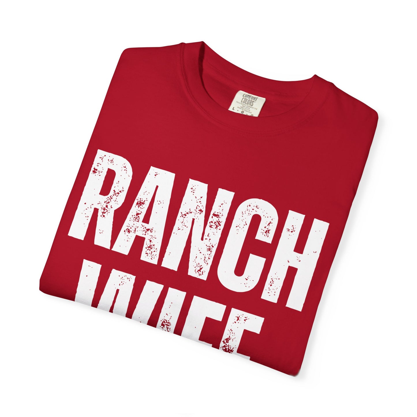 Distressed Retro Chic Ranch Wife T-Shirt, Western Tee for Farm Girls,  Ranch Life Style Shirt, Perfect for Rodeos Casual