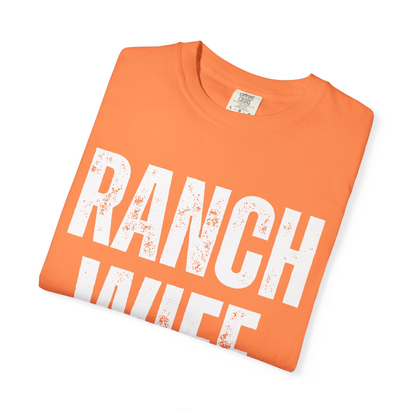 Distressed Retro Chic Ranch Wife T-Shirt, Western Tee for Farm Girls,  Ranch Life Style Shirt, Perfect for Rodeos Casual