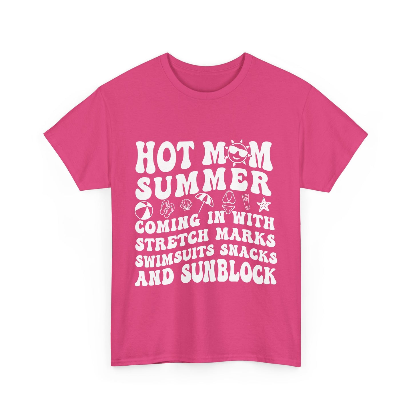 Hot Momma Casual Tee, Fun Graphic Shirt, Perfect Gift for Friends, Family Gatherings, Everyday Wear, Summer Vibes