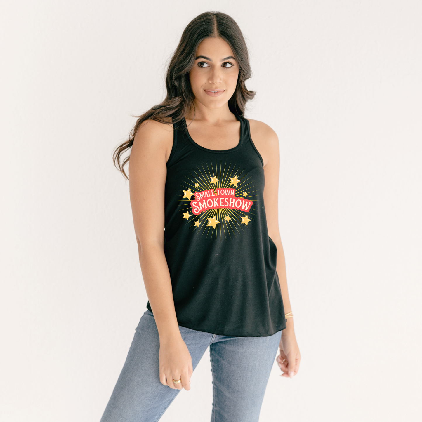 Flowy Tank Top for Women - Small Town Smokeshow