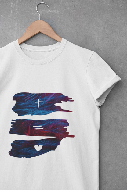 Faith Equals Love Unisex T-shirt - Church Camp Vacation Bible School Shirt