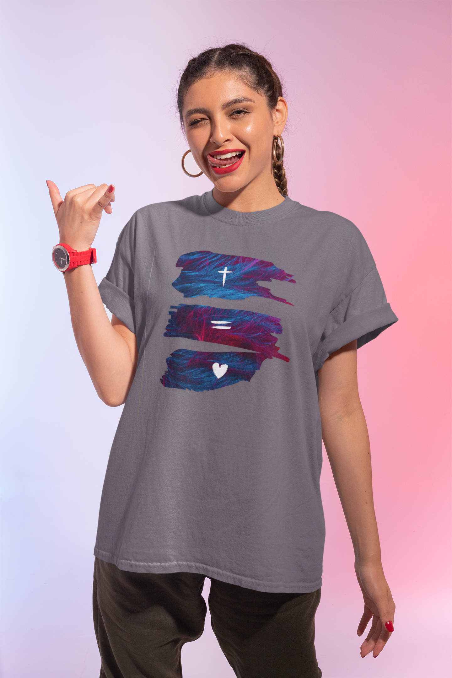 Faith Equals Love Unisex T-shirt - Church Camp Vacation Bible School Shirt