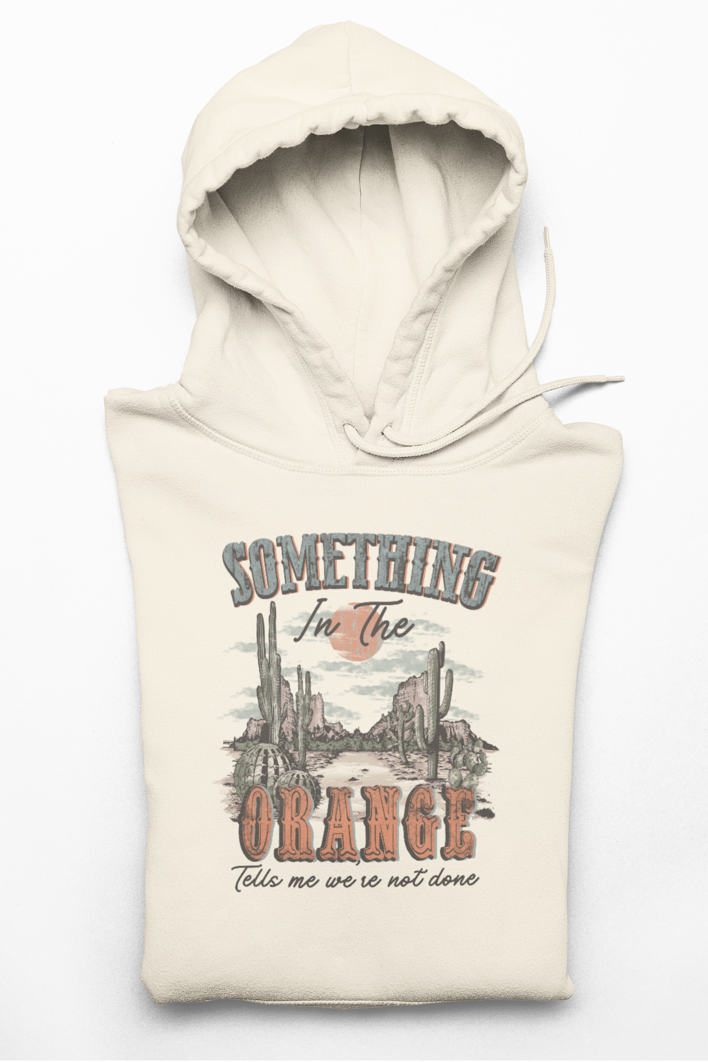 Zach Bryan - Lightweight Hooded Sweatshirt - 'Something in the Orange' Desert Vibes Trendy Vintage Feels