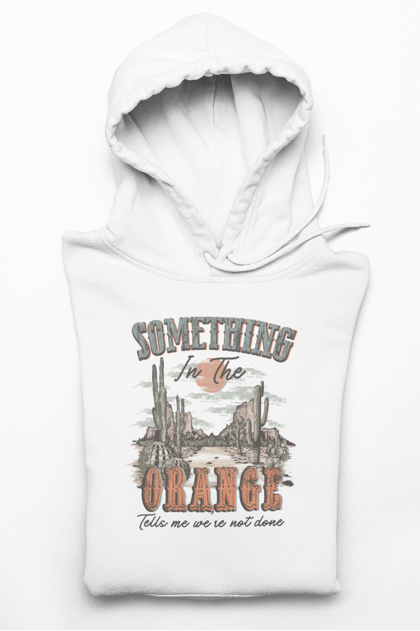 Zach Bryan - Lightweight Hooded Sweatshirt - 'Something in the Orange' Desert Vibes Trendy Vintage Feels