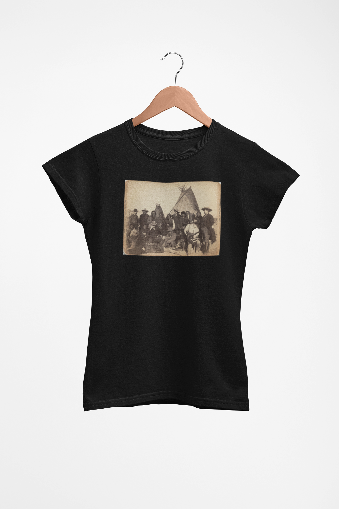 Wild West Vintage Buffalo Bill and Indian Chiefs 1891 photo  Bella Canvas Women's Favorite Tee