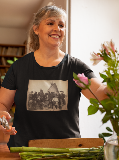 Wild West Vintage Buffalo Bill and Indian Chiefs 1891 photo  Bella Canvas Women's Favorite Tee