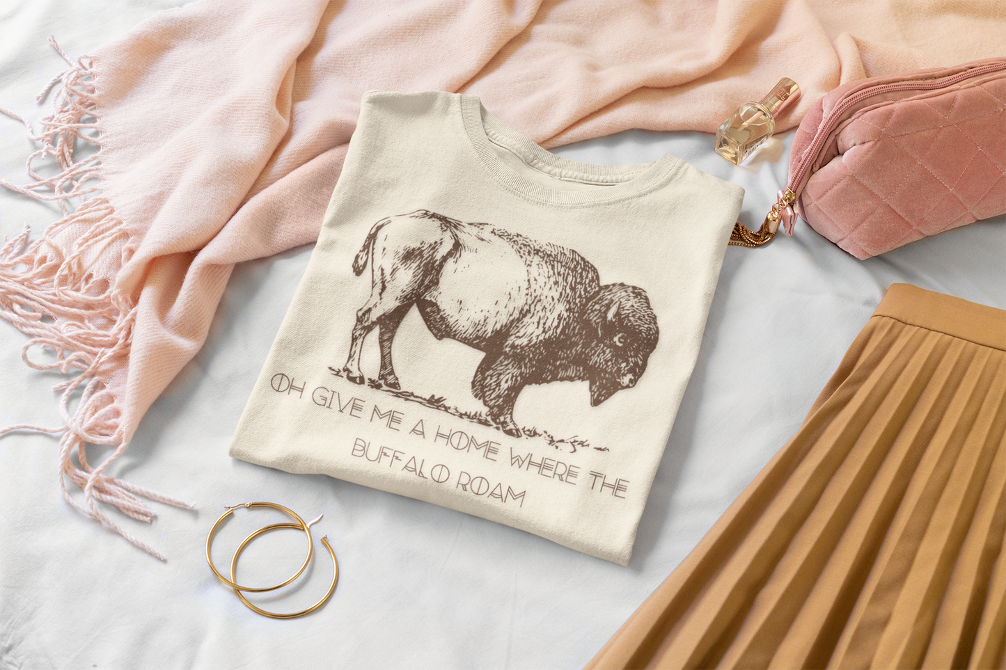 The  "Oh Give Me a Home Where the Buffalo Roam" Tee  4 Colors Available