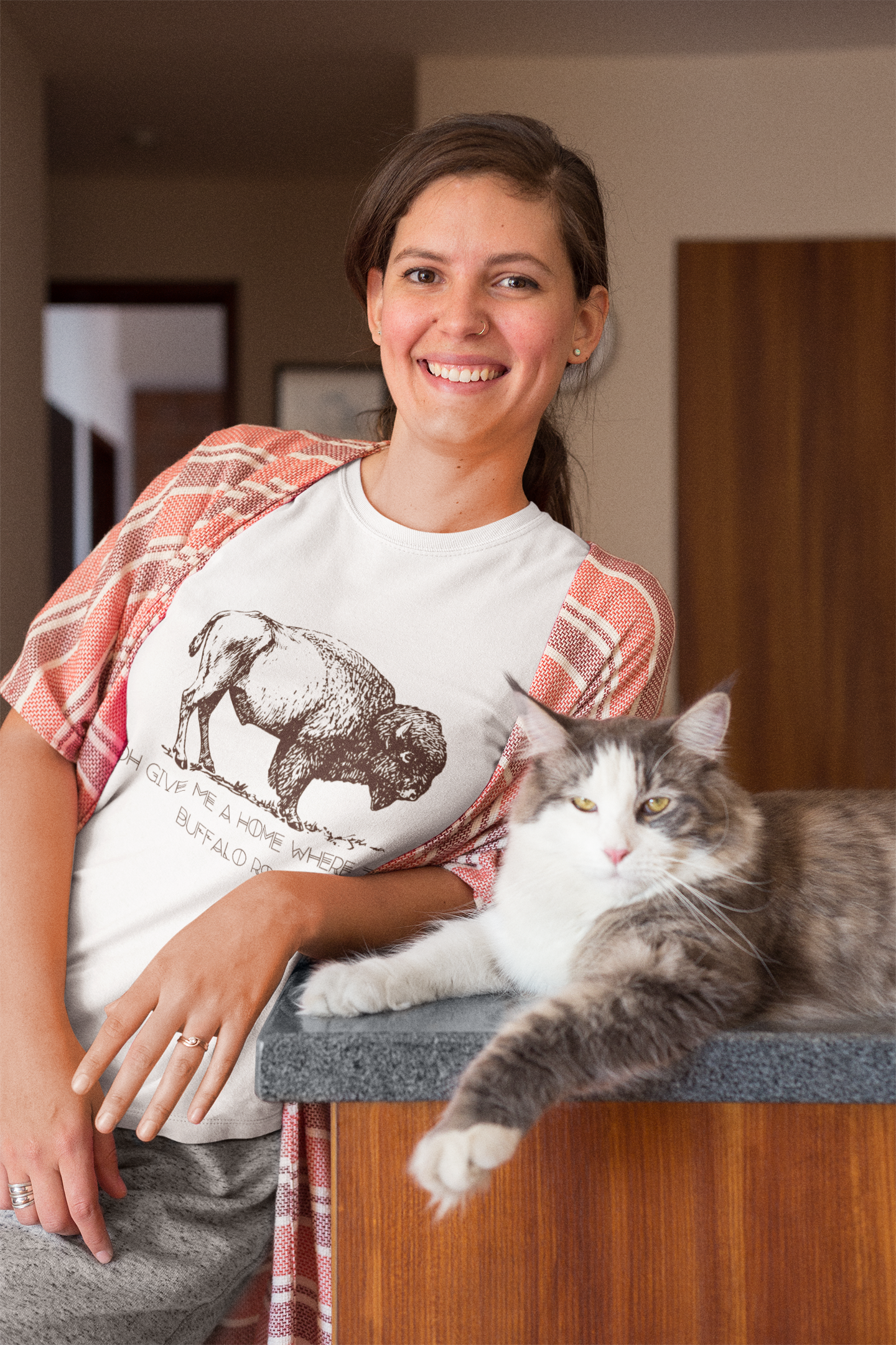 The  "Oh Give Me a Home Where the Buffalo Roam" Tee  4 Colors Available